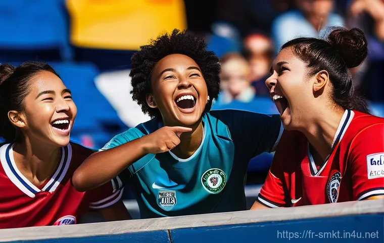 스포츠마케팅 실습 과제 성공 팁 - **Prompt Title: The Heart of the Fan Community**
A diverse group of sports fans of various ages ...