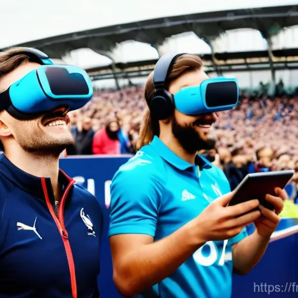 스포츠마케팅 전문가로서의 자기계발 계획 - **Prompt: Digital Fan Engagement at a French Sporting Event**
"A vibrant and dynamic scene captu...