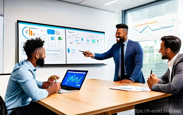 스포츠마케팅에서의 팀워크 중요성과 사례 - **Prompt 1: The Alchemy of Ideas**
A vibrant, dynamic illustration depicting a diverse team of f...