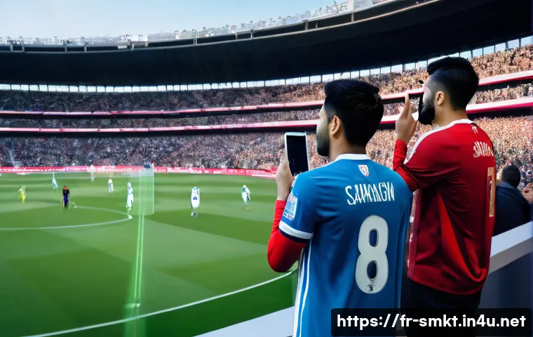 스포츠마케팅 관련 글로벌 이벤트 참여 가이드 - **Prompt: The Heart of Fan Engagement: Blending Physical and Digital Immersion**
"A vibrant and ...